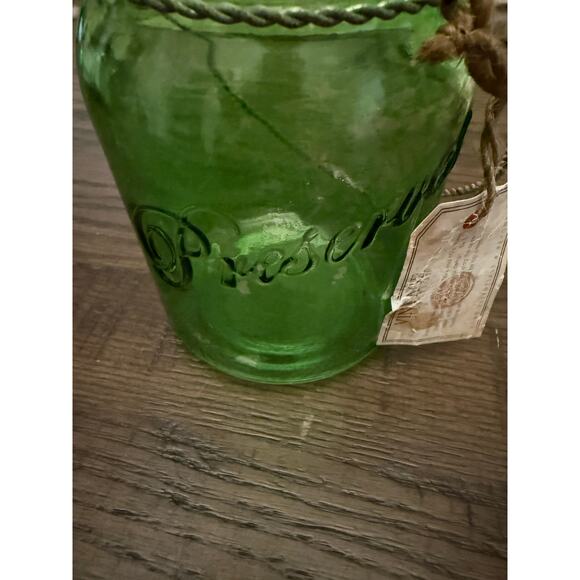 Vintage Green Glass Preservatives Jar - Picture 4 of 9